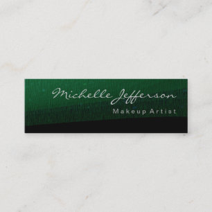 Tarjeta de presentación Skinny Moderno Green Patte