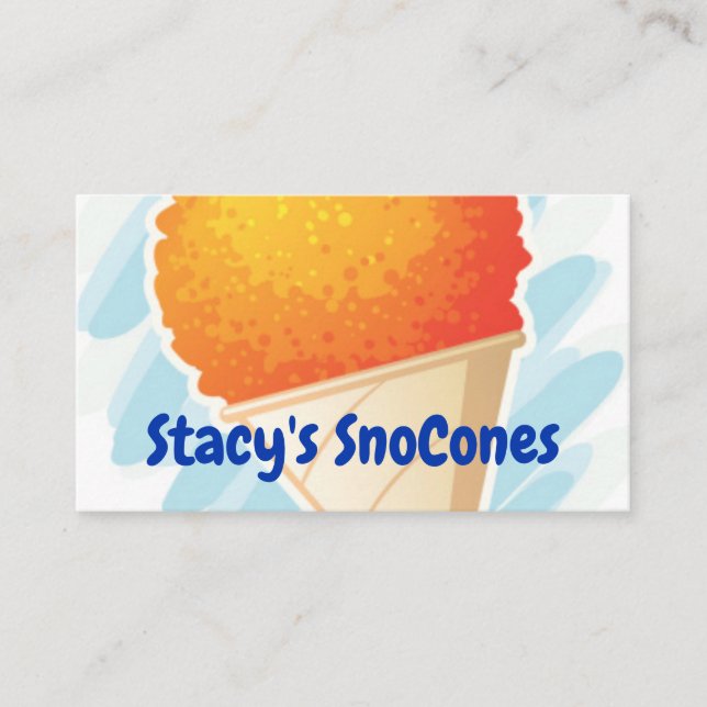 Tarjeta de presentación SnoCone (Anverso)