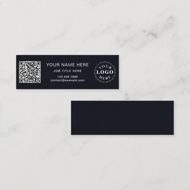 Tarjeta De Presentación Sofisticado Personalizado delgado de patrón de mar (Anverso / Reverso)