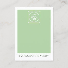 Tarjeta De Presentación Soporte de exhibición de joyas verde salvia