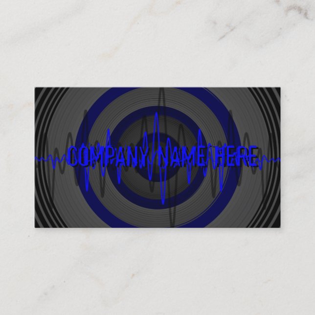 Tarjeta de presentación Sound Blue Dark 'Company N (Anverso)