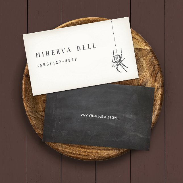 Tarjeta De Presentación Spider Halloween (Subido por el creador)