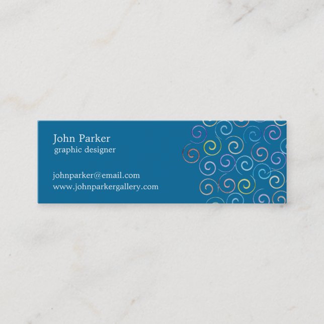 Tarjeta de presentación Spirals (Anverso)