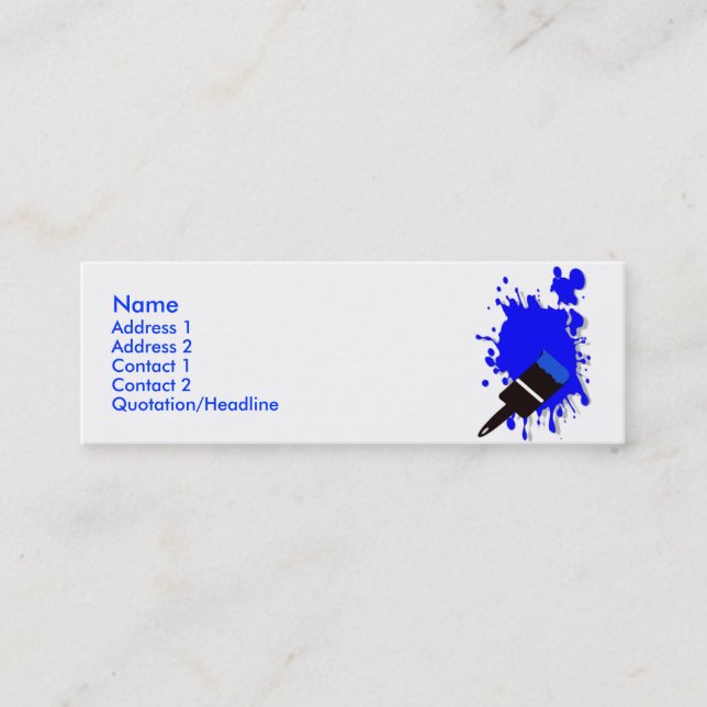 Tarjeta de presentación Splash Paint (Anverso)