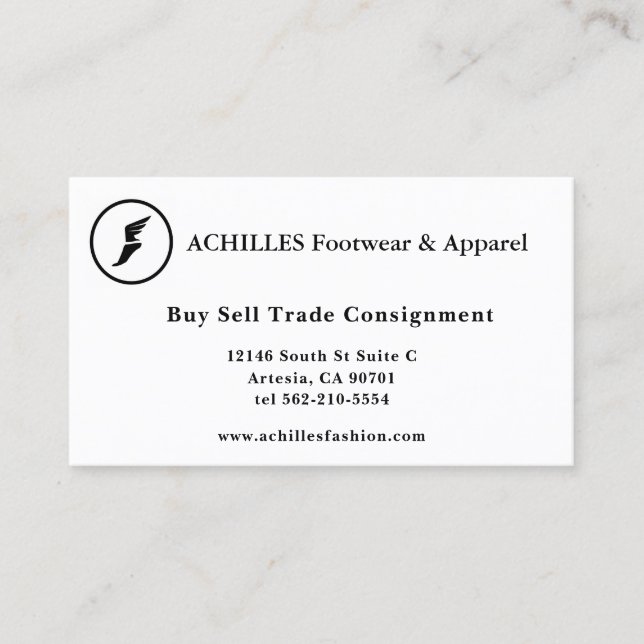 Tarjeta De Presentación Standard, 3.5" x 2.0" Business Card (Anverso)