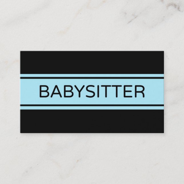 Tarjeta de presentación Stripe para bebés (Anverso)