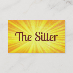 Tarjeta de presentación Sunshine para bebés