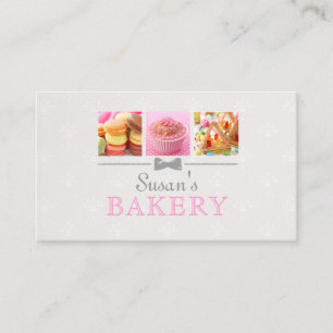 Tarjeta de presentación Sweet Bakery Cute Cupakes