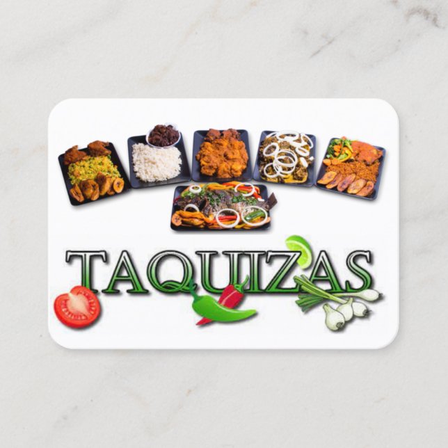 Tarjeta De Presentación Taquizas (Anverso)
