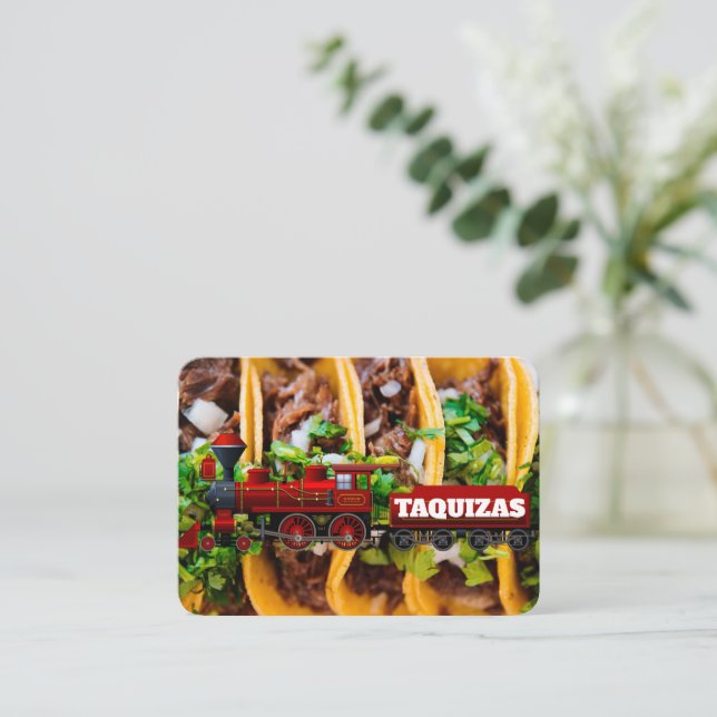 Tarjeta De Presentación Taquizas (Anverso de pie)