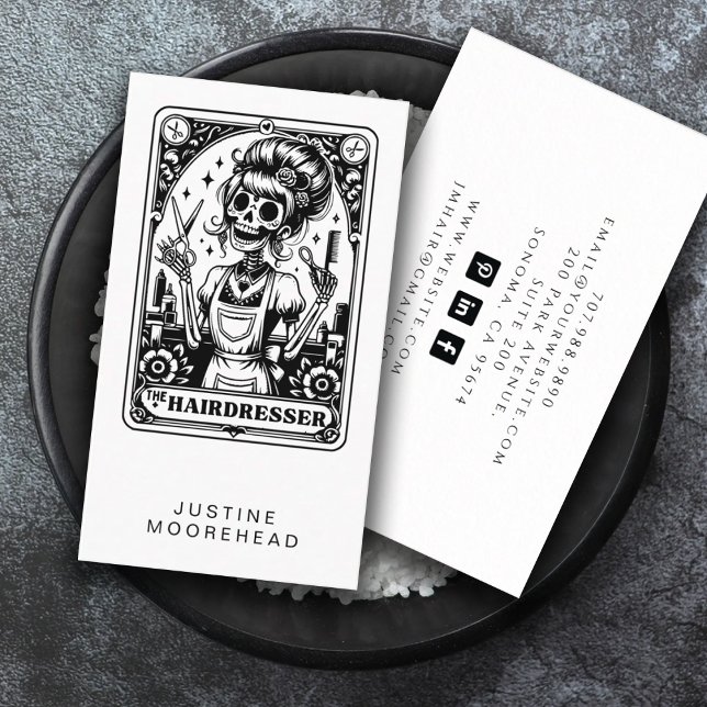 Tarjeta de presentación Tarot de estilo Hair (Subido por el creador)