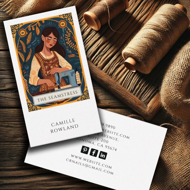 Tarjeta de presentación Tarot Seamstress (Subido por el creador)