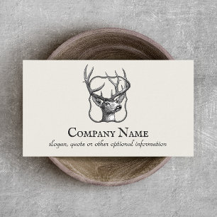Tarjeta de presentación Taxidermy , Deer Hunter