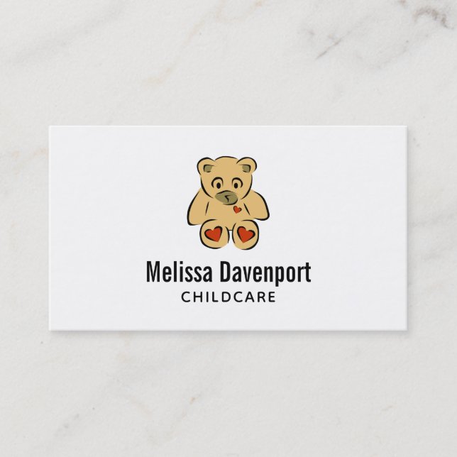Tarjeta de presentación Teddy Bear (Anverso)