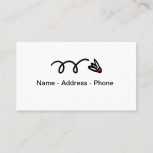 Tarjeta de presentación temática de Badminton