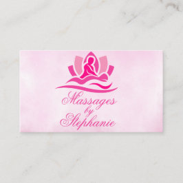 Tarjeta de presentación Terapia de Masaje de perso