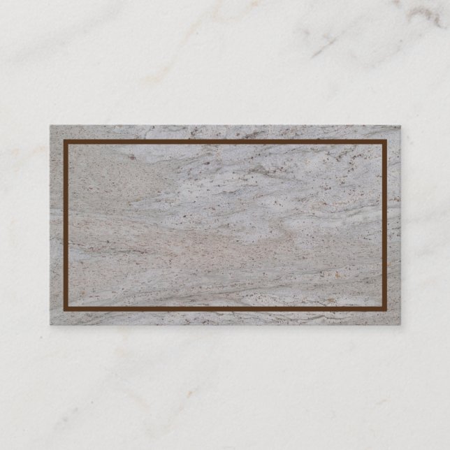 Tarjeta de presentación texturizada de mármol blan (Anverso)