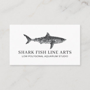 Tarjeta De Presentación Tiburón de peces del océano náutico