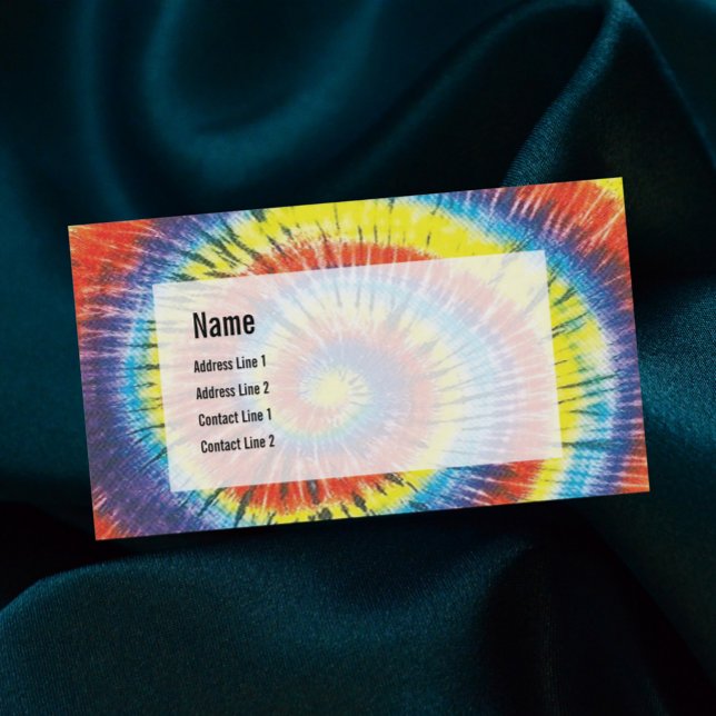 Tarjeta de presentación Tie Dye (Subido por el creador)