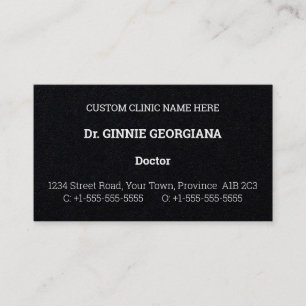 Tarjeta de presentación tradicional, clásica y de 