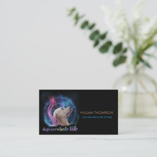 Tarjeta De Presentación Trendy Dog Walker Mascota Sitter
