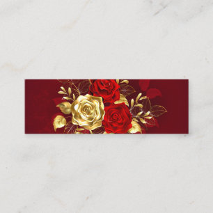 Tarjeta De Presentación Tres Rosas Joyas