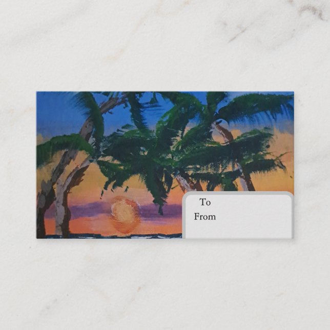 Tarjeta De Presentación Tropical  card (Anverso)