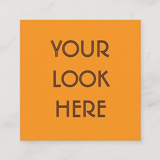 Tarjeta De Presentación Tu Mirada Aquí (Anverso)