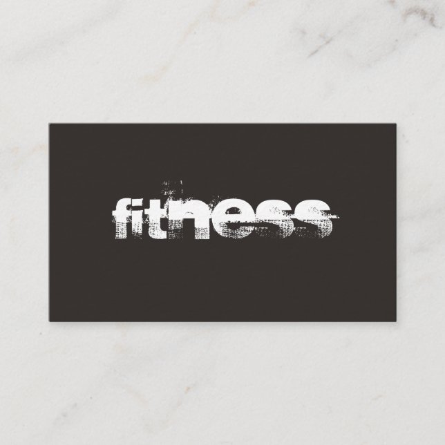 Tarjeta de presentación ultrafina de Gray Fitness  (Anverso)