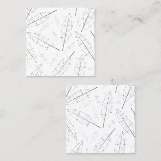 Tarjeta De Presentación un marco negro con fondo blanco con líneas (Anverso / Reverso)