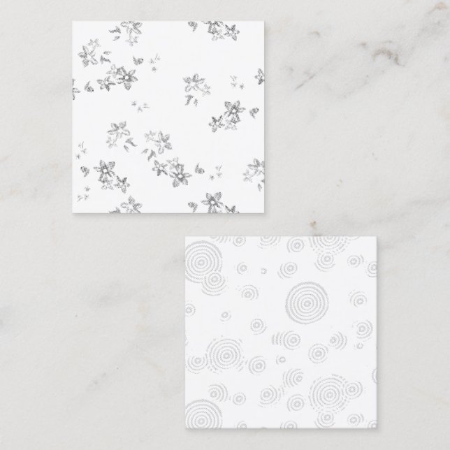 Tarjeta De Presentación una foto en blanco y negro de burbujas en una espa (Anverso / Reverso)