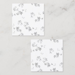 Tarjeta De Presentación una foto en blanco y negro de copos de nieve