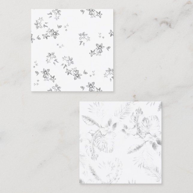 Tarjeta De Presentación una foto en blanco y negro de fondo blanco (Anverso / Reverso)