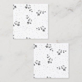 Tarjeta De Presentación una foto en blanco y negro de un montón de puntos