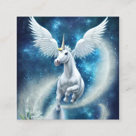 Tarjeta De Presentación Unicornio en el aire