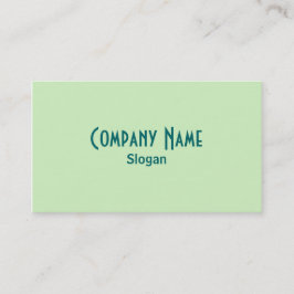 Tarjeta de presentación verde