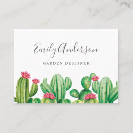 Tarjeta de presentación verde Cactus