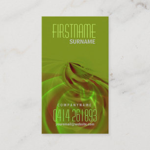 Tarjeta de presentación vertical de líquido Scifi