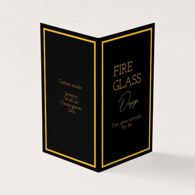 Tarjeta de presentación vertical doblada a libro (Exterior)