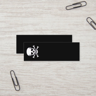 Tarjeta de presentación vertical mini todo negro c