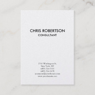 Tarjeta de presentación vertical simple