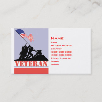 Tarjeta De Presentación Veterano militar