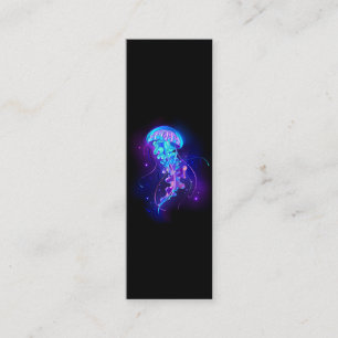 Tarjeta De Presentación Vibrante color Glustre medusas