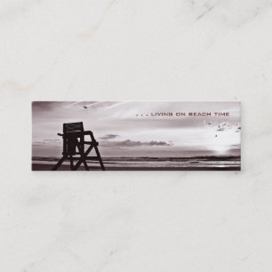 Tarjeta De Presentación Vida el tiempo de la playa