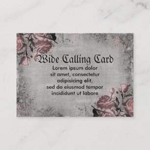 Tarjeta De Presentación Vieja llave y rosas