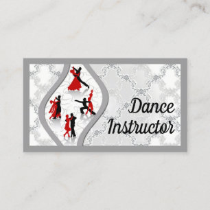 Tarjeta de presentación Vintage Ballroom Dance Tea
