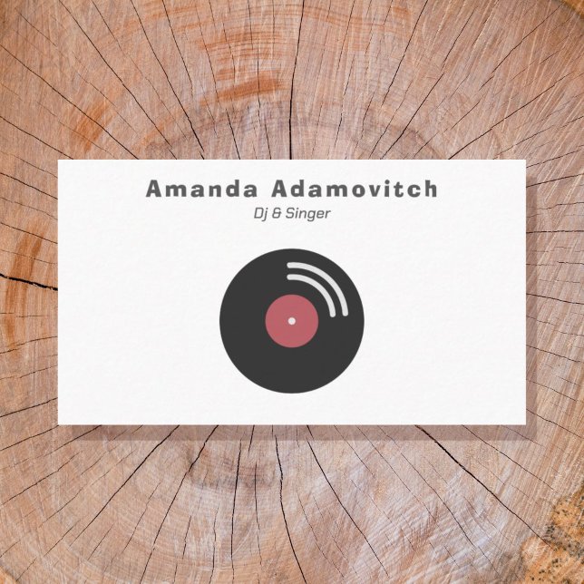 Tarjeta de presentación Vinyl Record (Vinyl Record Business Card)