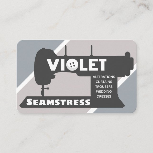 Tarjeta de presentación Violet Seamstress (Anverso)
