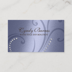 Tarjeta de presentación Violet Shimmer and Crystal