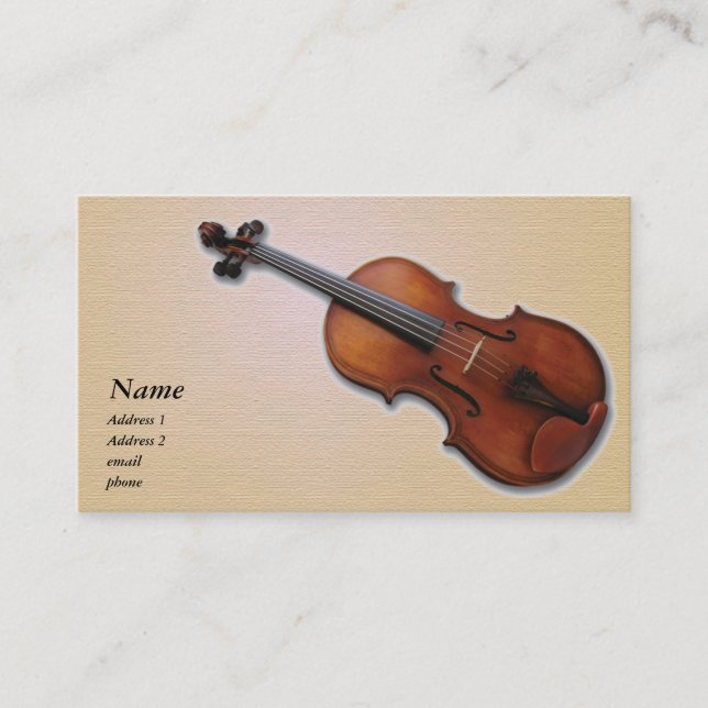 Tarjeta de presentación Violin / Viola (Anverso)